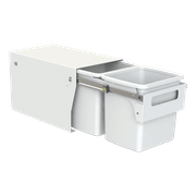 Compact Floor Mount 2 x 15L | Handle Pull | White gallery detail image