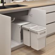 Compact Floor Mount 2 x 20L | Handle Pull | White gallery detail image