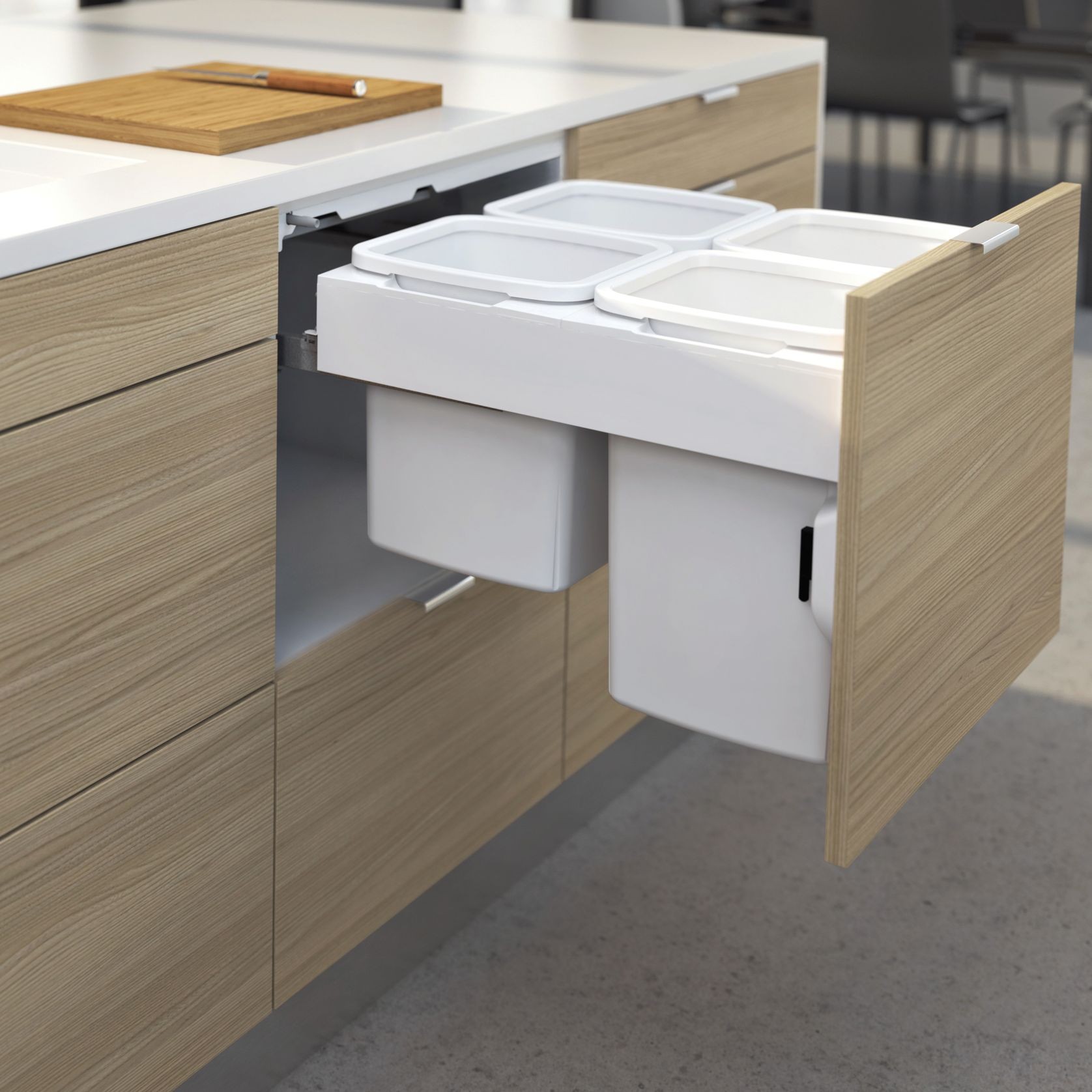 Concelo 4-in-1 Waste + Recycling Bin System gallery detail image