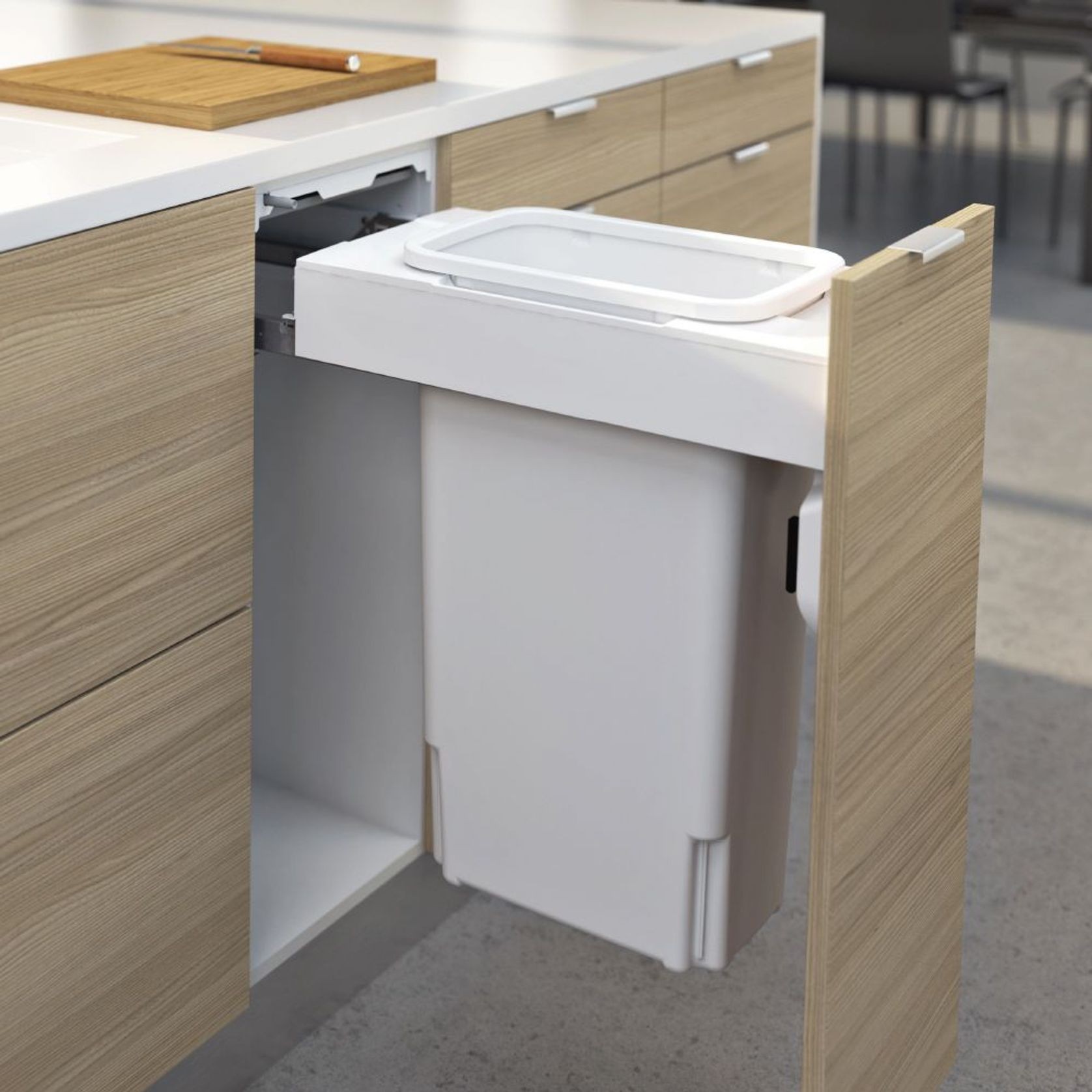 Concelo 1 x 35L Bucket | Door Pull | White gallery detail image