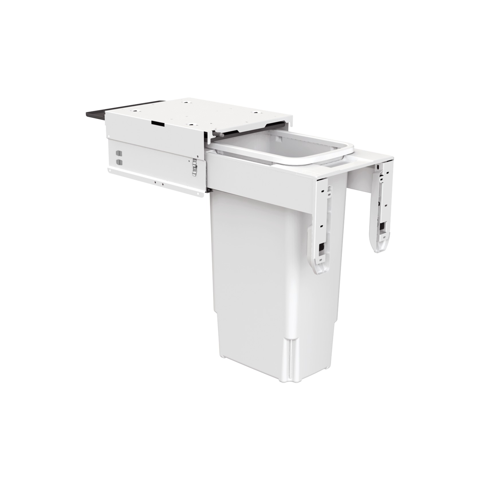 Concelo Laundry Basket 1 x 35L | Door Pull | White gallery detail image