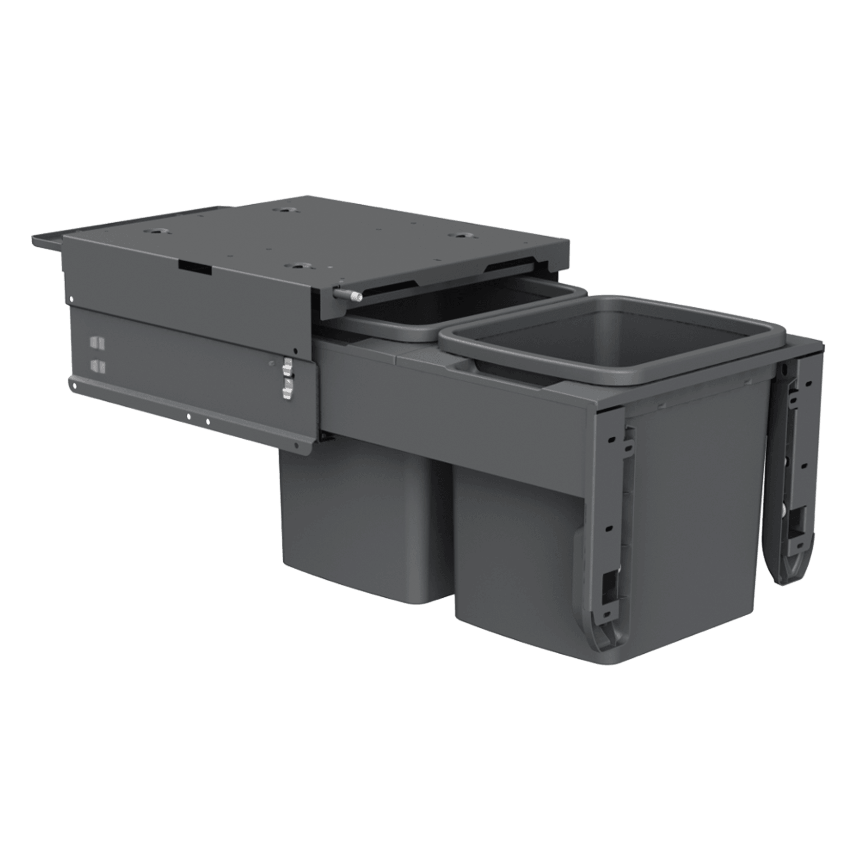 Concelo 2 x 15L Buckets | Door Pull | White gallery detail image