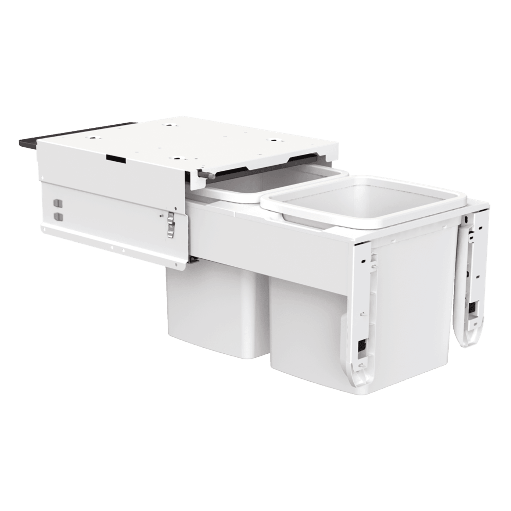 Concelo 2 x 15L Buckets | Door Pull | White gallery detail image