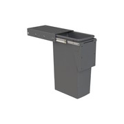 Hideaway Compact Bin 1 x 40L Bucket | Door Pull gallery detail image