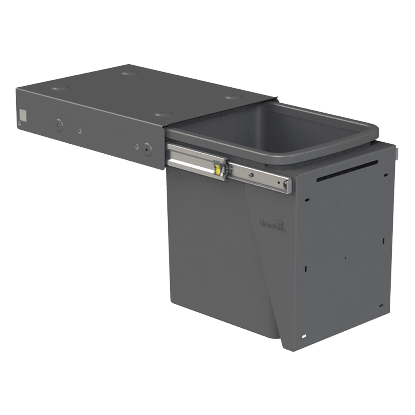 Hideaway Compact Bin 1 x 15L Bucket | Door Pull gallery detail image