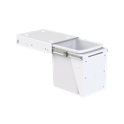 Hideaway Compact 1 x 15L Bucket | Door Pull | White gallery detail image
