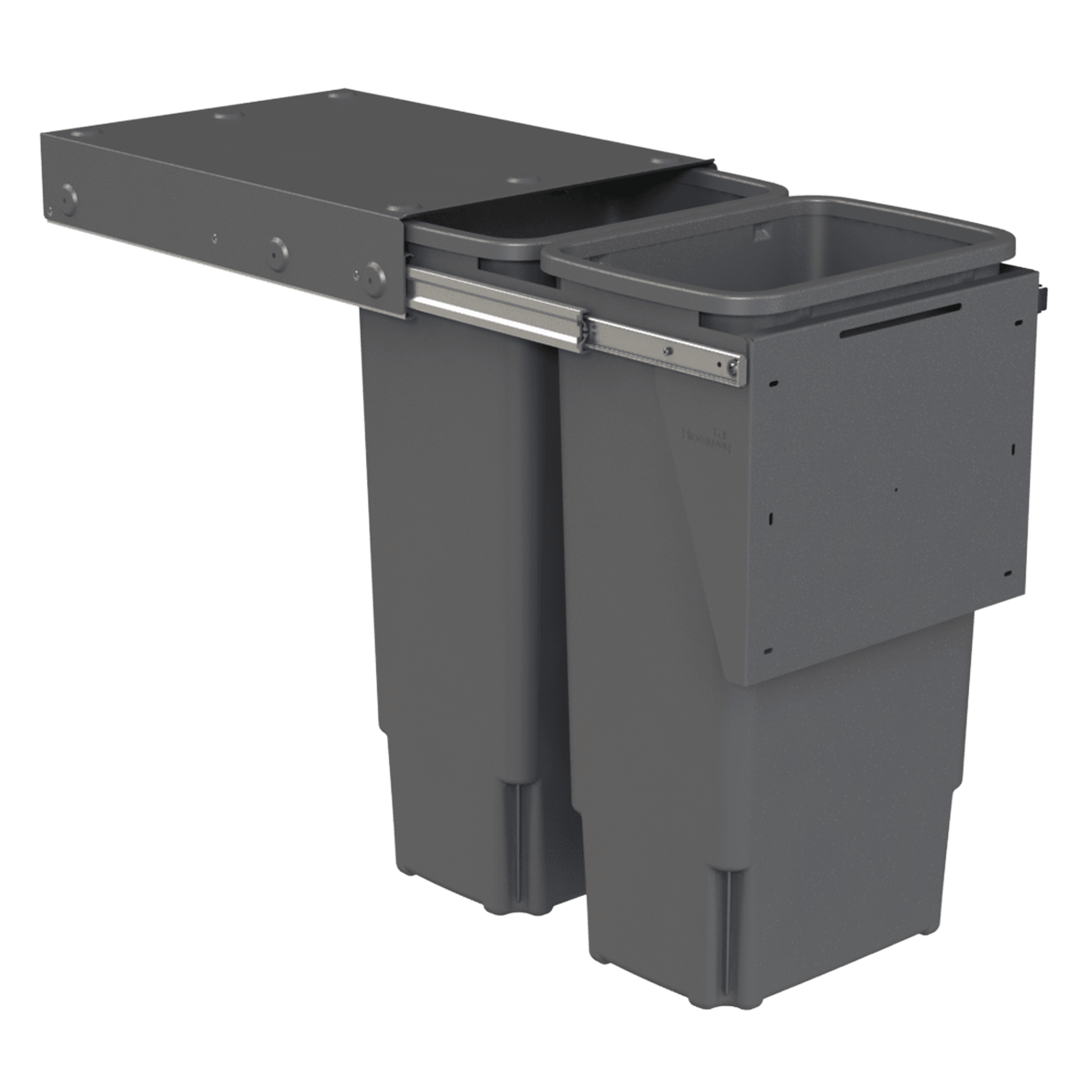 Hideaway Compact Bins 2 x 35L Buckets | Door Pull gallery detail image