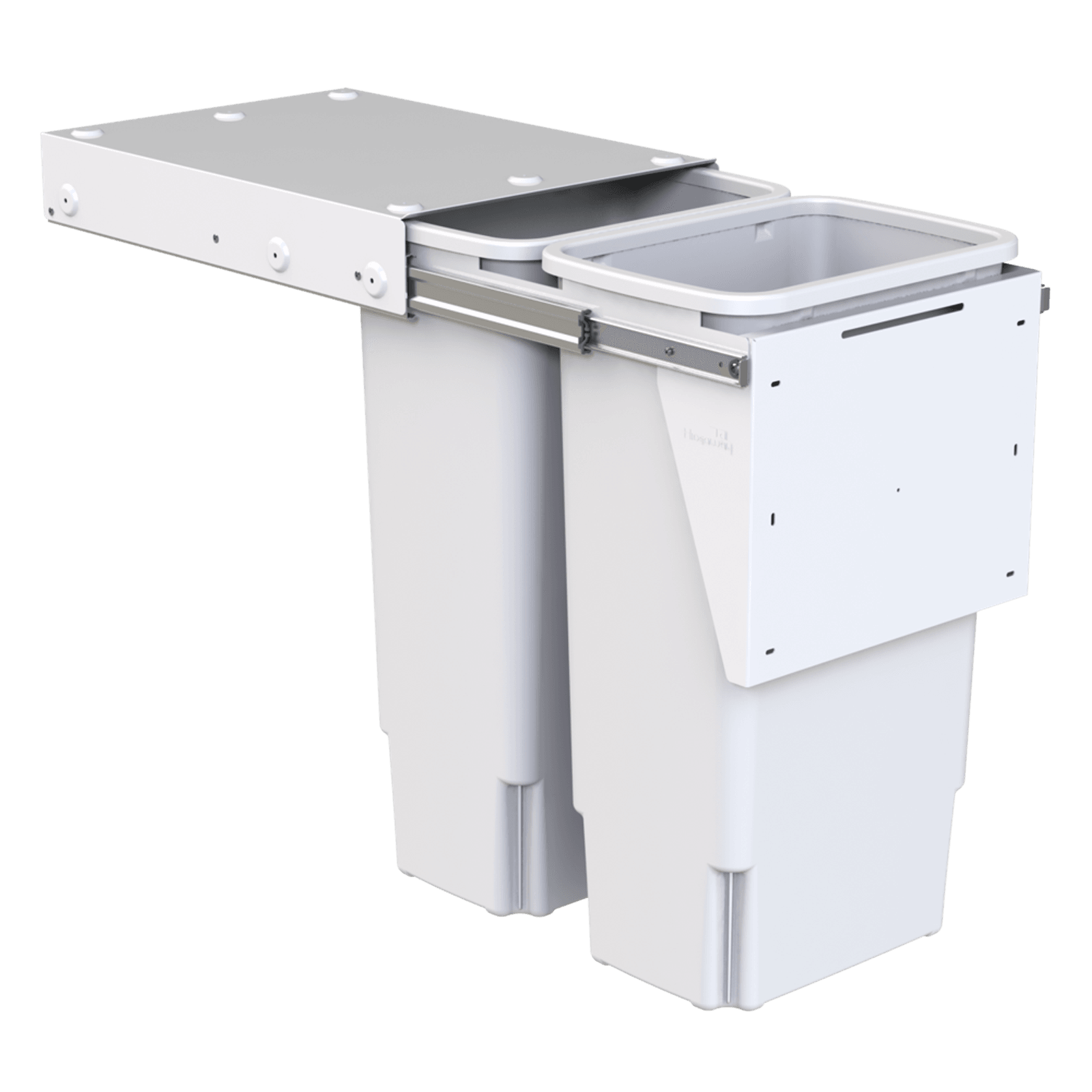 Hideaway Compact Bins 2 x 35L Buckets | Door Pull gallery detail image