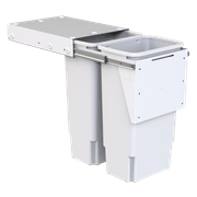 Hideaway Compact Bins 2 x 35L Buckets | Door Pull gallery detail image