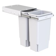 Hideaway Compact Bin 2 x 35L Buckets | Handle Pull gallery detail image