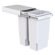 Hideaway Compact Bin 2 x 35L Buckets | Handle Pull gallery detail image
