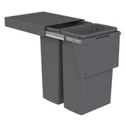 Hideaway Compact 2 x 40L Buckets | Door Pull | Cinder gallery detail image