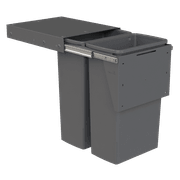 Hideaway Compact 2 x 40L Buckets | Door Pull | Cinder gallery detail image