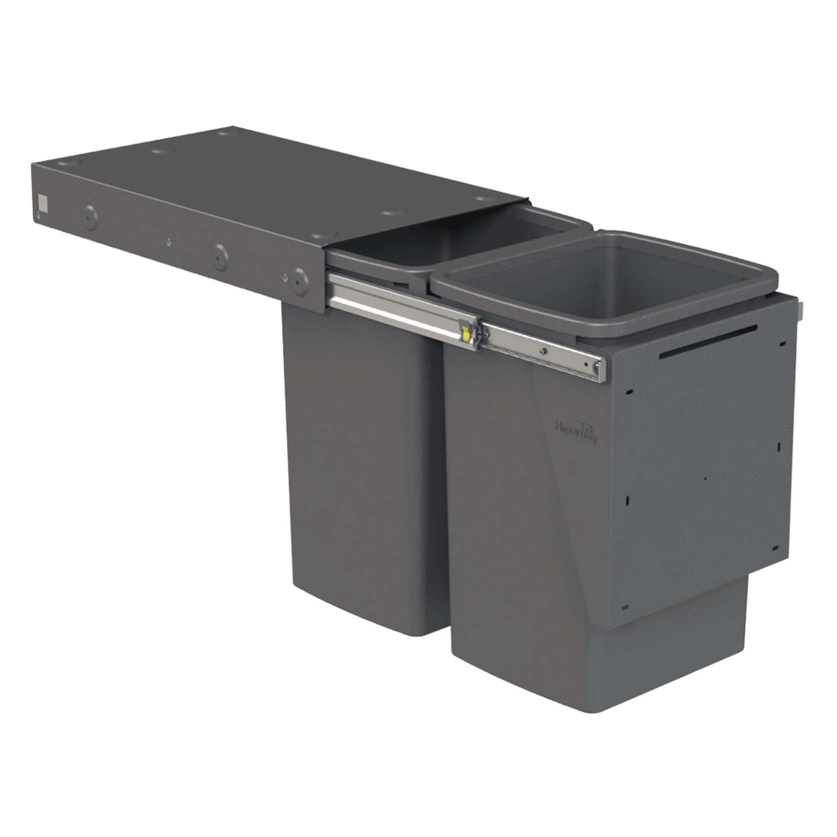 Hideaway Compact  2 x 20L Buckets | Door Pull | Cinder gallery detail image