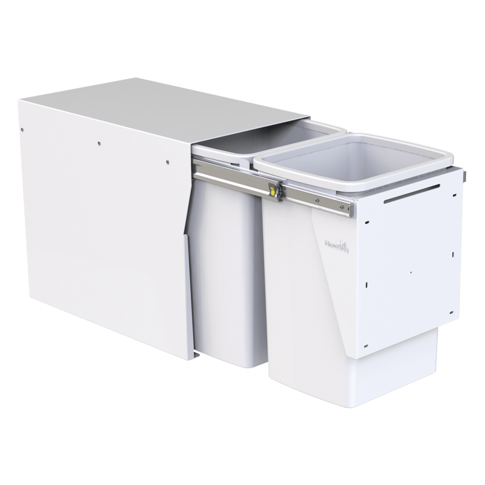 Compact Floor Mount 2 x 20L |  Door Pull | White gallery detail image