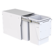 Compact Floor Mount 2 x 20L |  Door Pull | White gallery detail image
