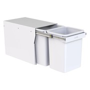 Compact Floor Mount 2 x 20L | Handle Pull | White gallery detail image
