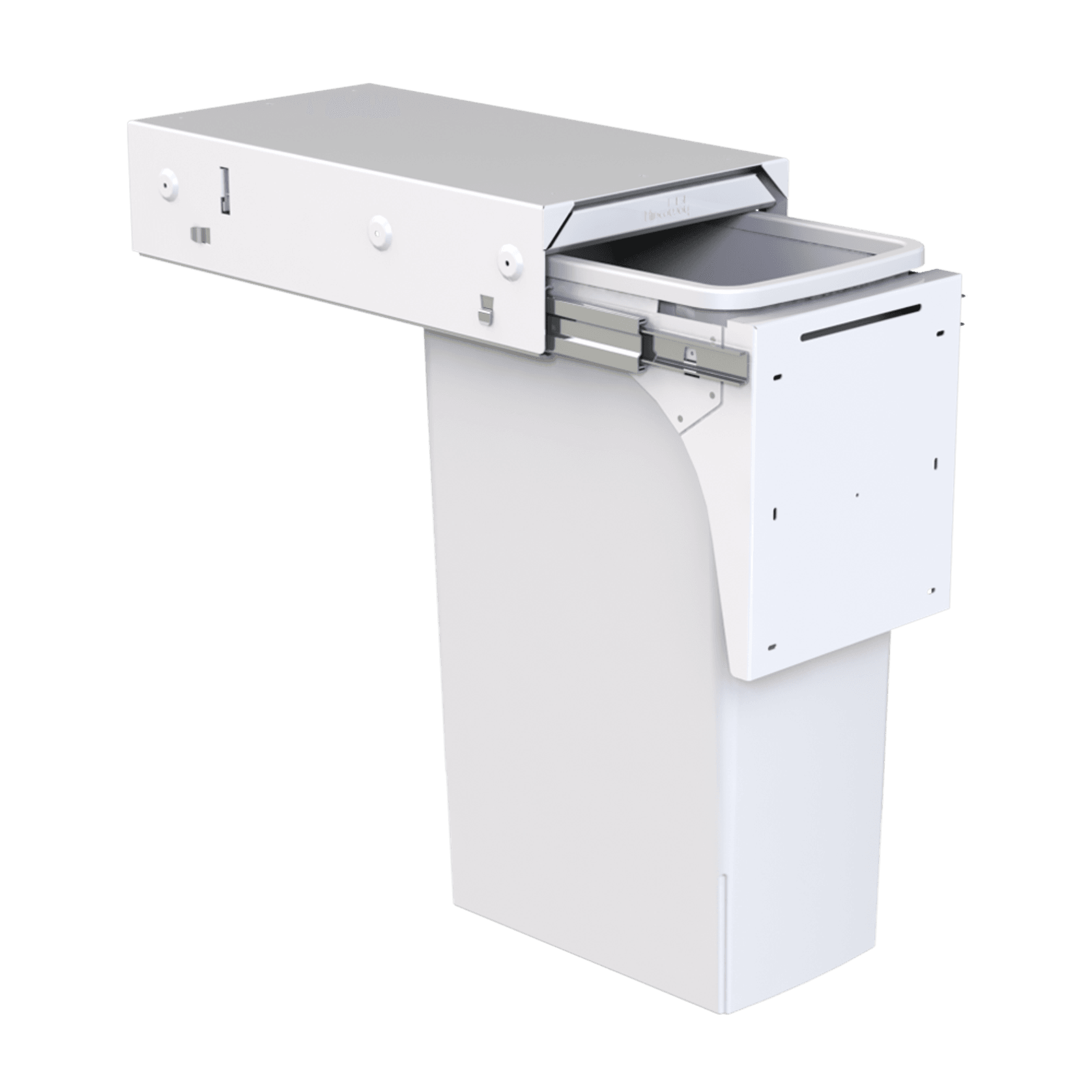 Hideaway Soft Close 1 x 40L | Door Pull | White gallery detail image