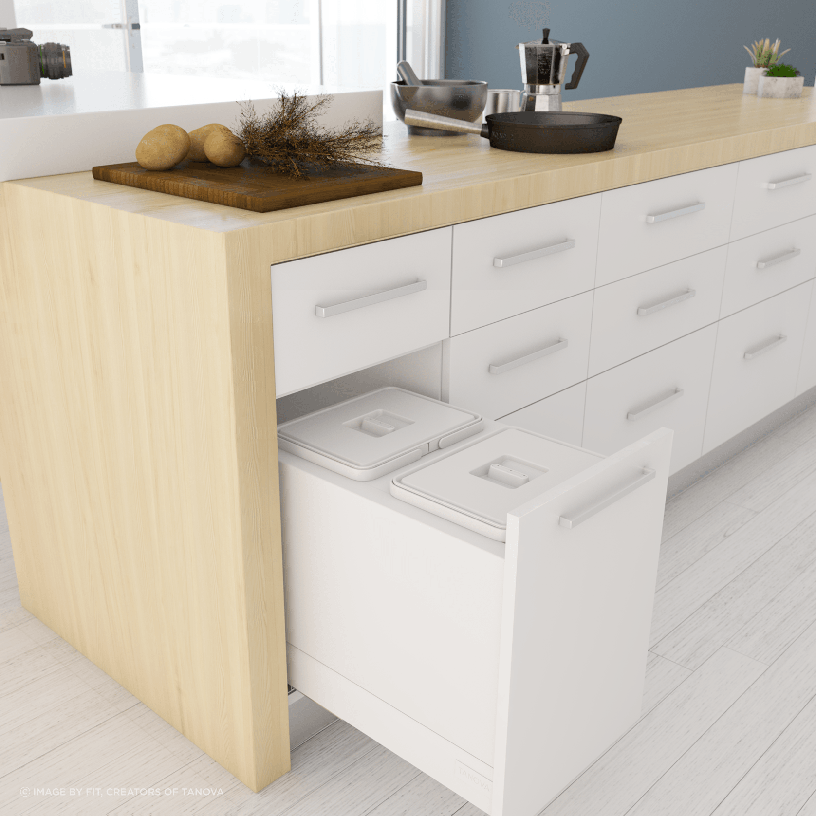 Tanova Simplex Kitchen Waste Bins gallery detail image