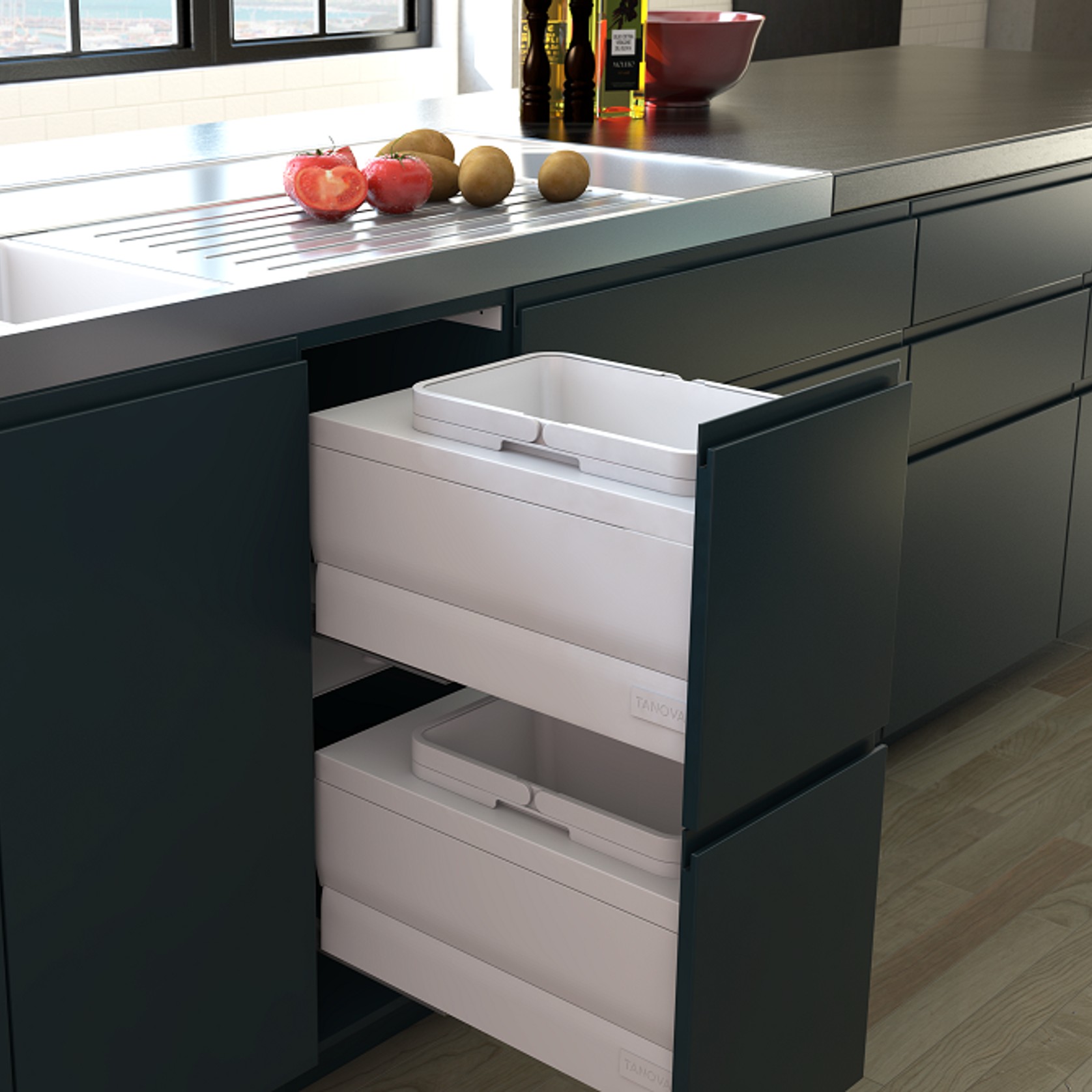 Tanova Designer Series Kitchen Waste Bins gallery detail image