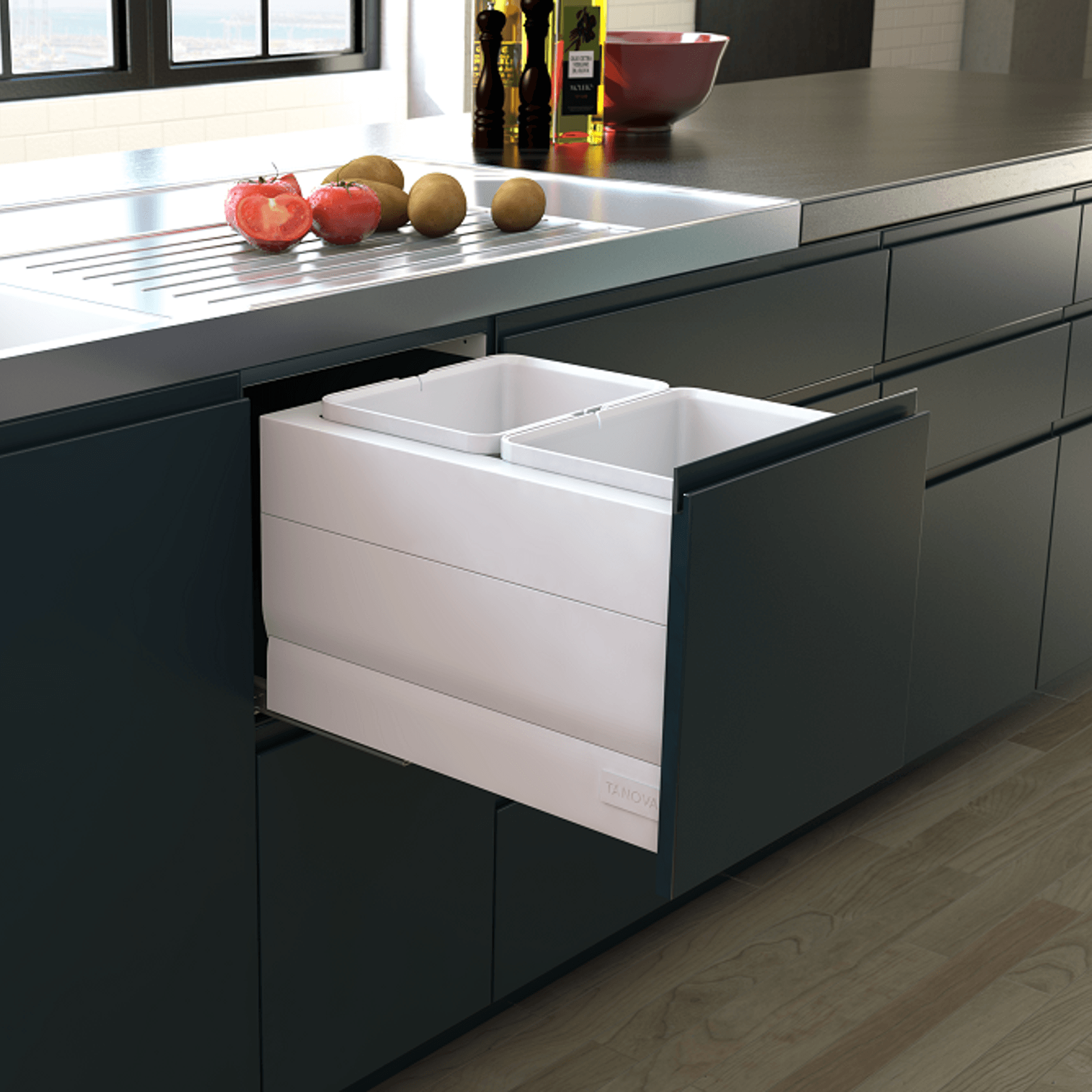 Tanova Designer Series Kitchen Waste Bins gallery detail image