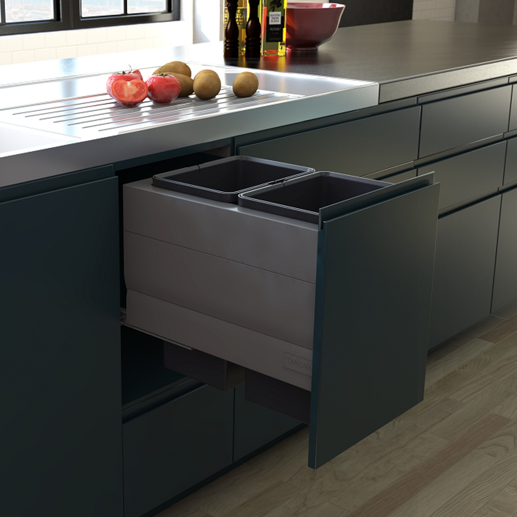 Tanova Designer Series Kitchen Waste Bins gallery detail image