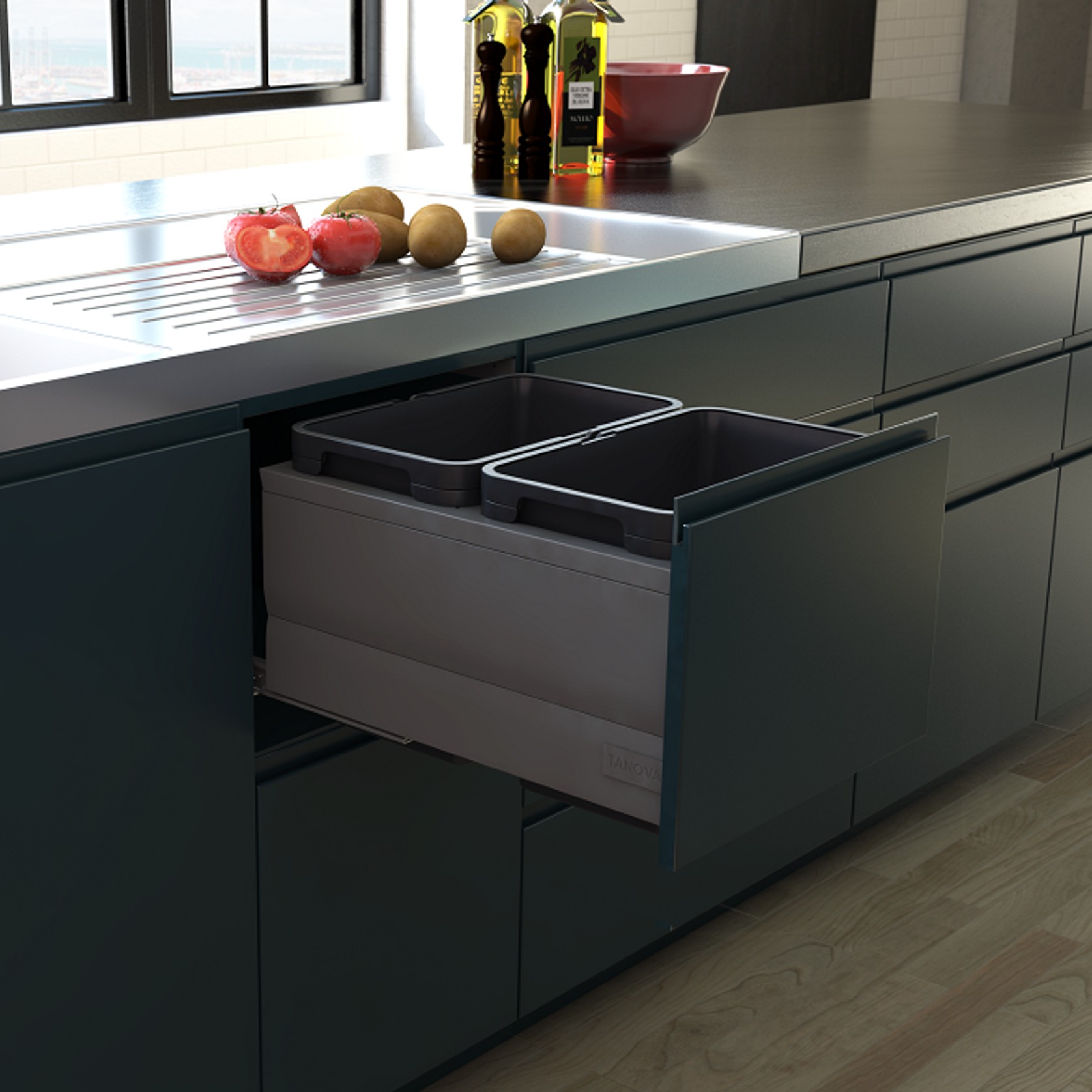 Tanova Designer Series Kitchen Waste Bins gallery detail image