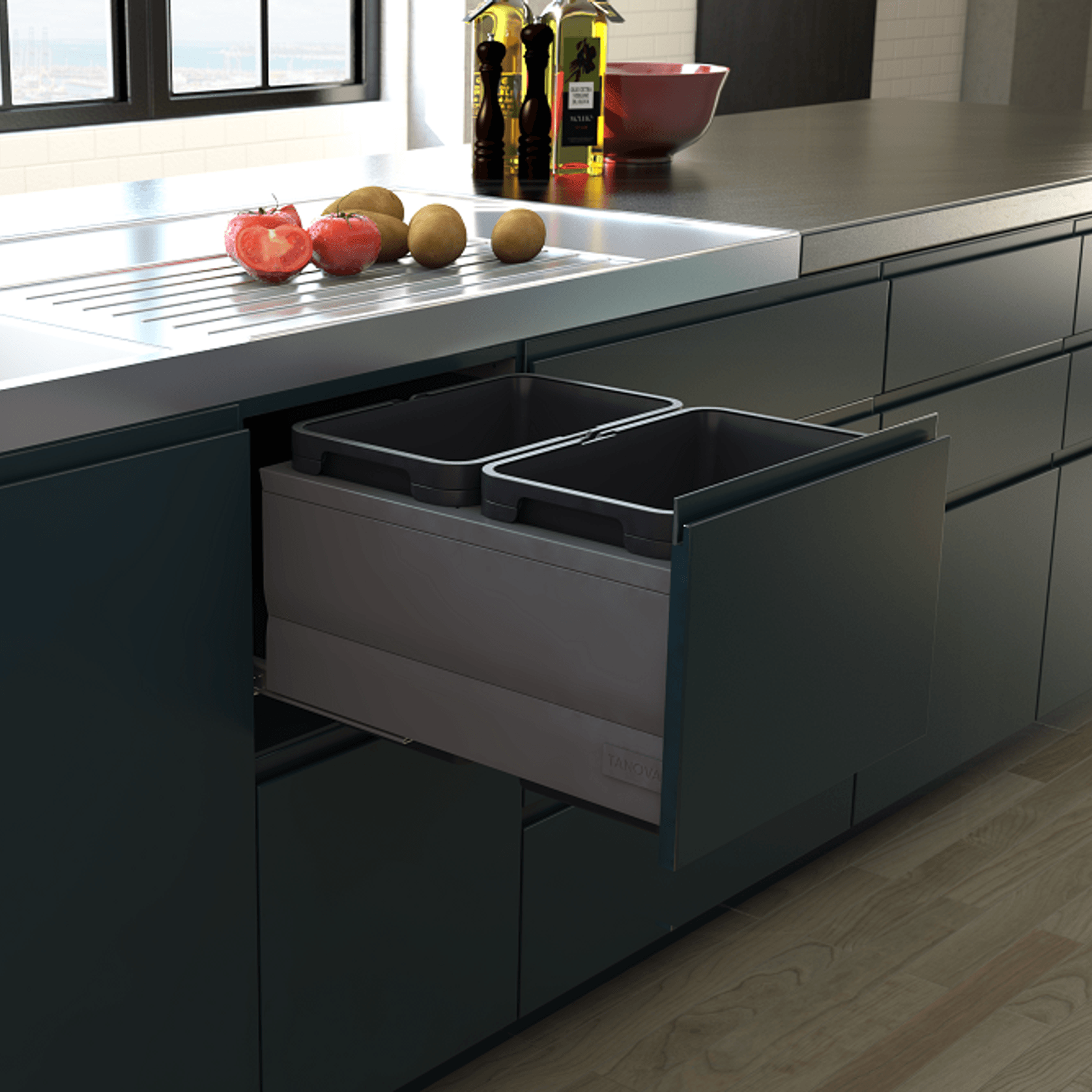 Tanova Designer Series Kitchen Waste Bins gallery detail image