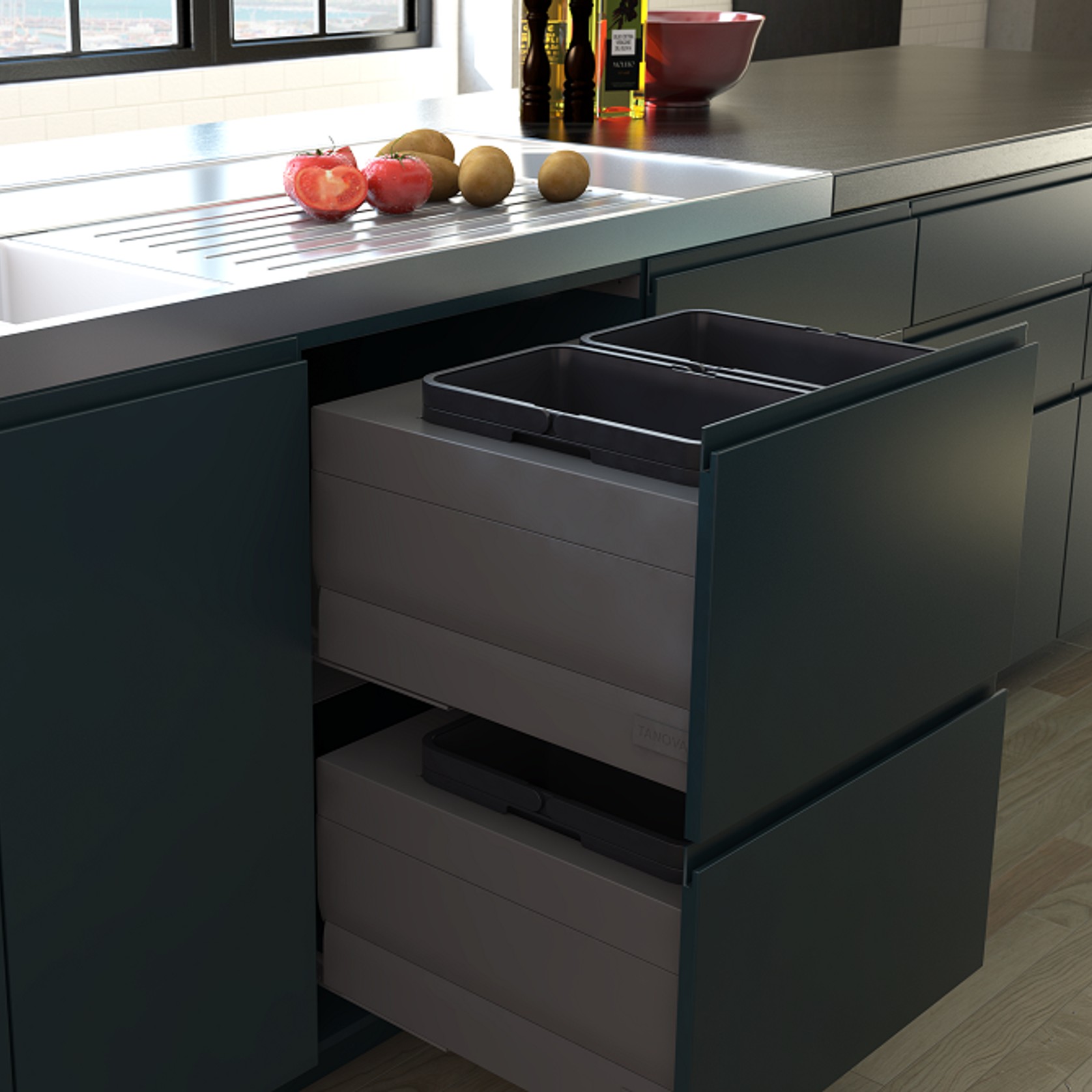 Tanova Designer Series Kitchen Waste Bins gallery detail image