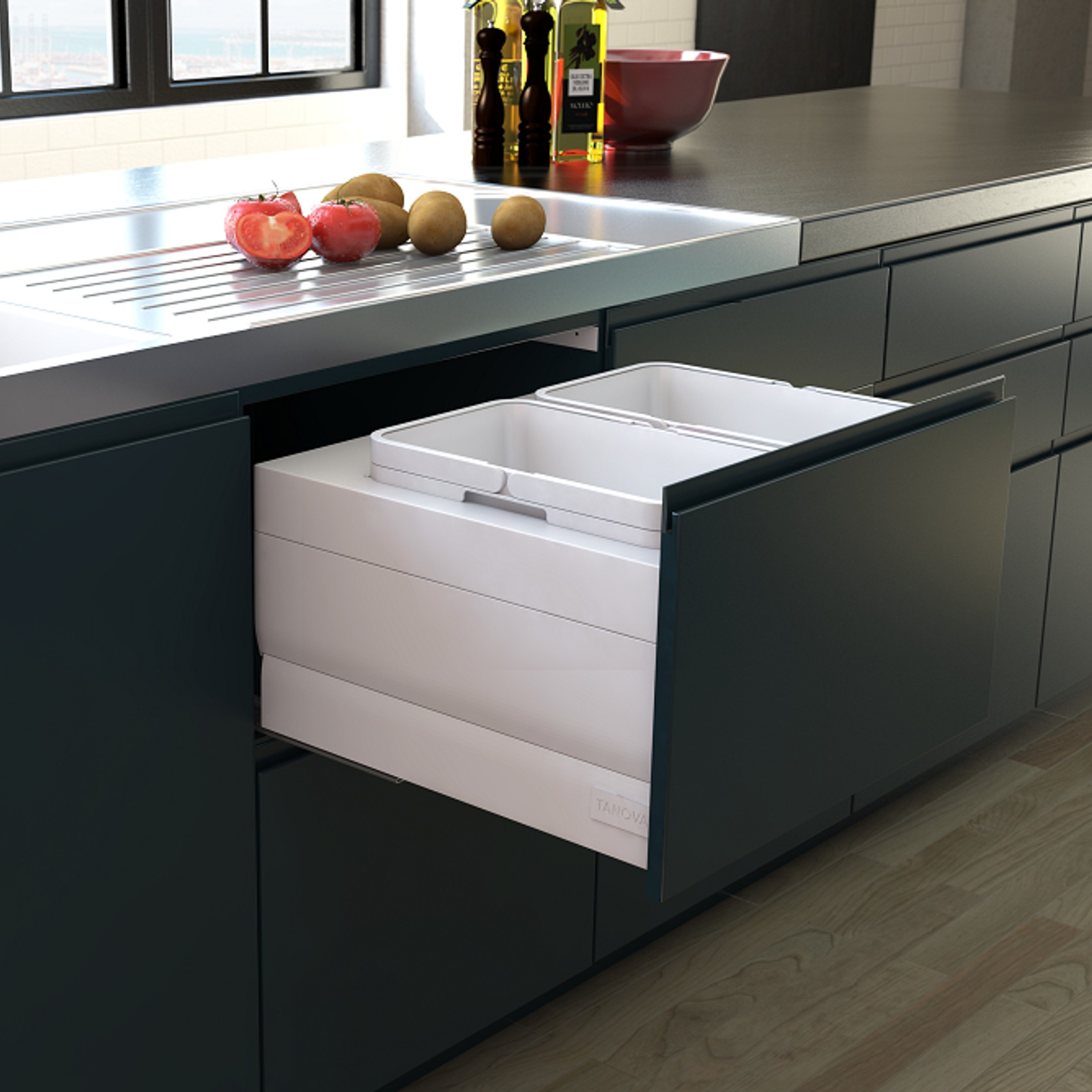 Tanova Designer Series Kitchen Waste Bins gallery detail image