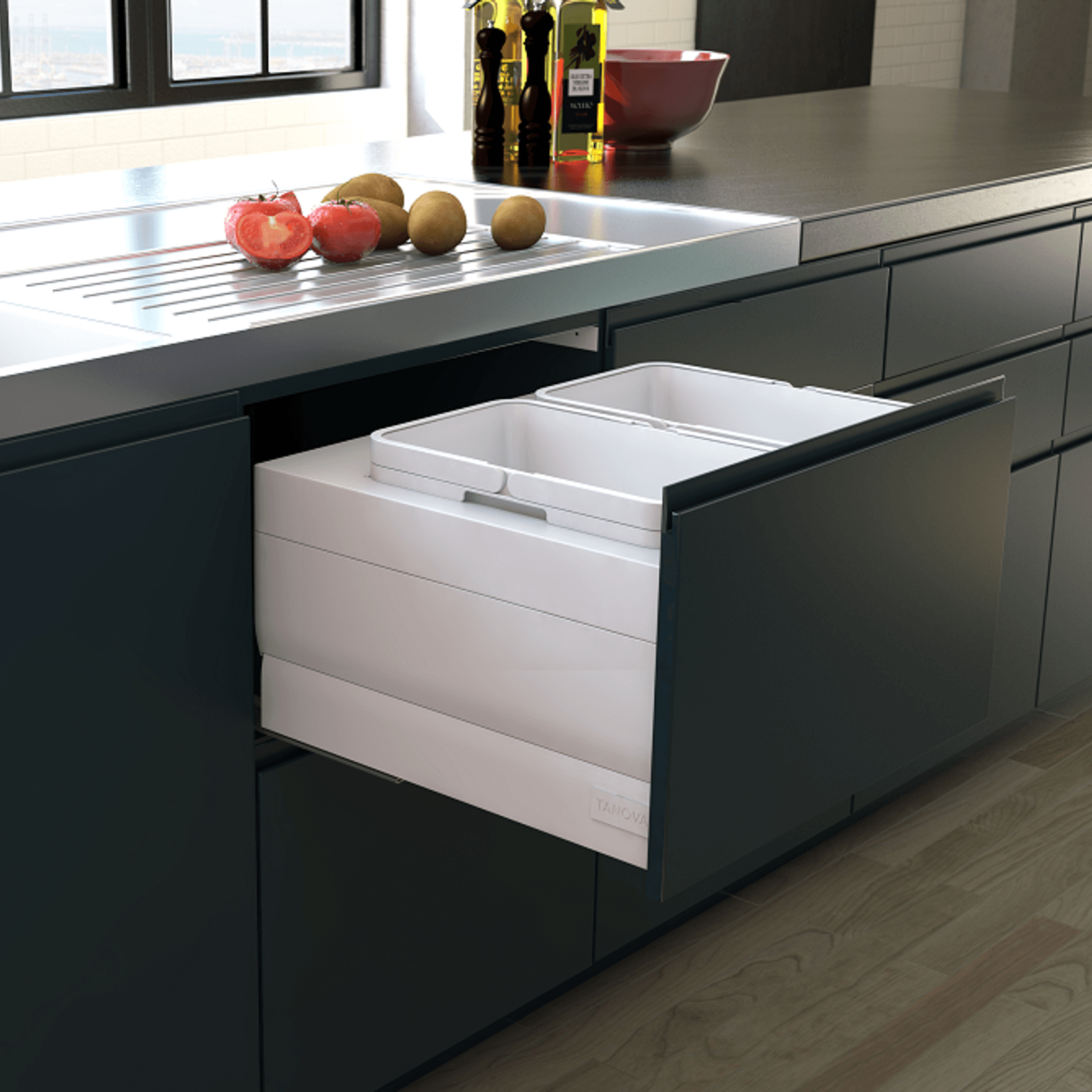 Tanova Designer Series Kitchen Waste Bins gallery detail image