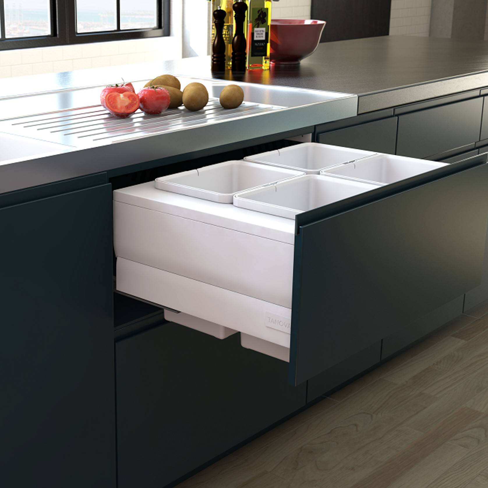 Tanova Designer Series Kitchen Waste Bins gallery detail image