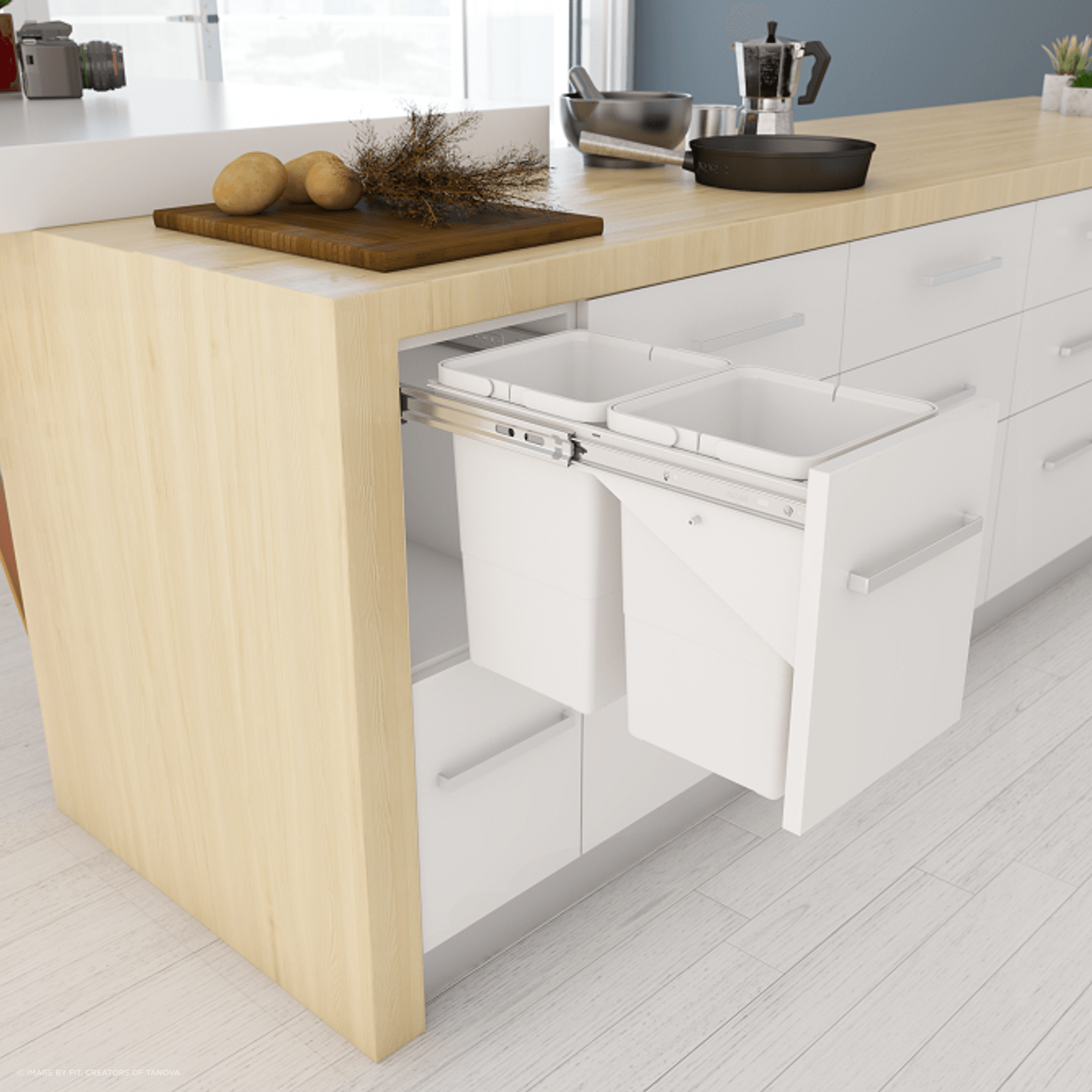 Tanova Simplex Kitchen Waste Bins gallery detail image