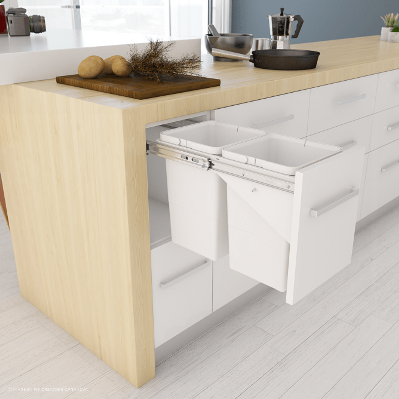 Tanova Simplex Kitchen Waste Bins gallery detail image