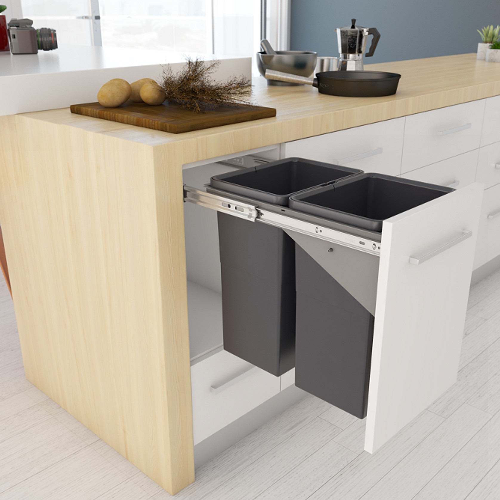 Tanova Simplex Kitchen Waste Bins gallery detail image
