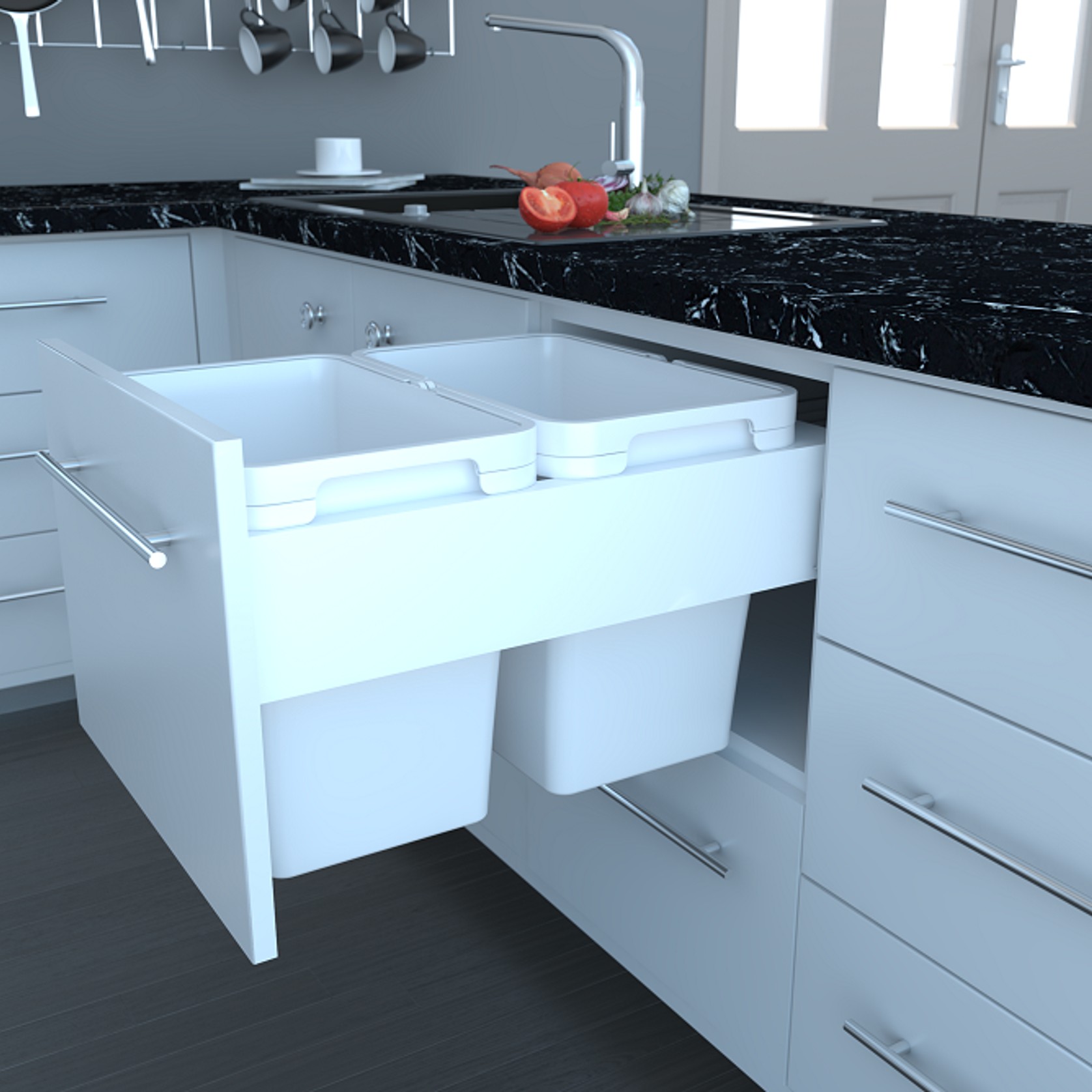 Tanova Simplex Plus Kitchen Waste Bins gallery detail image
