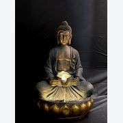 Buddha Water Fountain - Tan gallery detail image