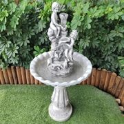 Boy & Girl Single Layer Flowing Water Fountain gallery detail image