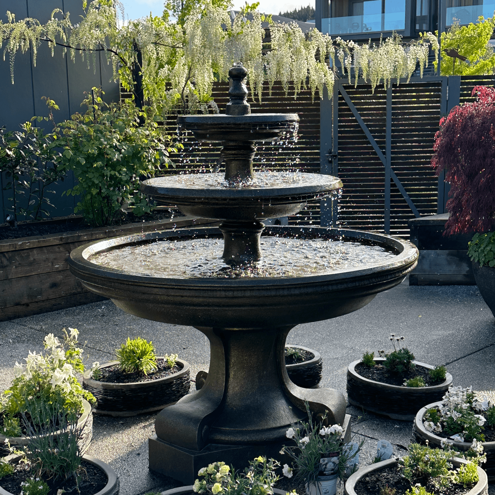 Versailles Mini Three Tier Fountain gallery detail image