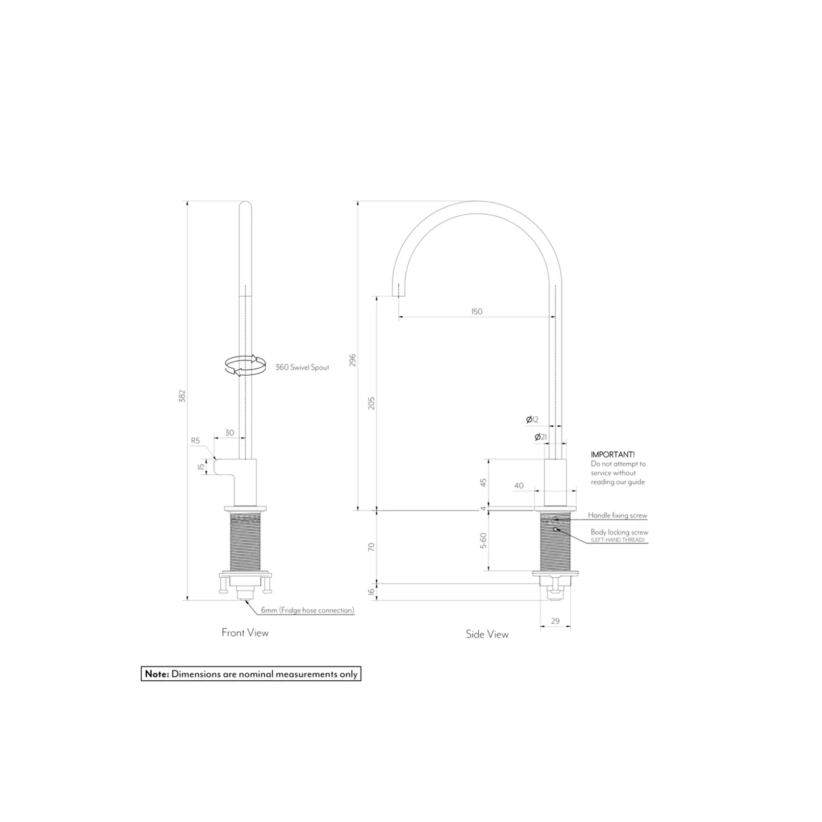 Mini Water Filter Tap with Font Drain gallery detail image