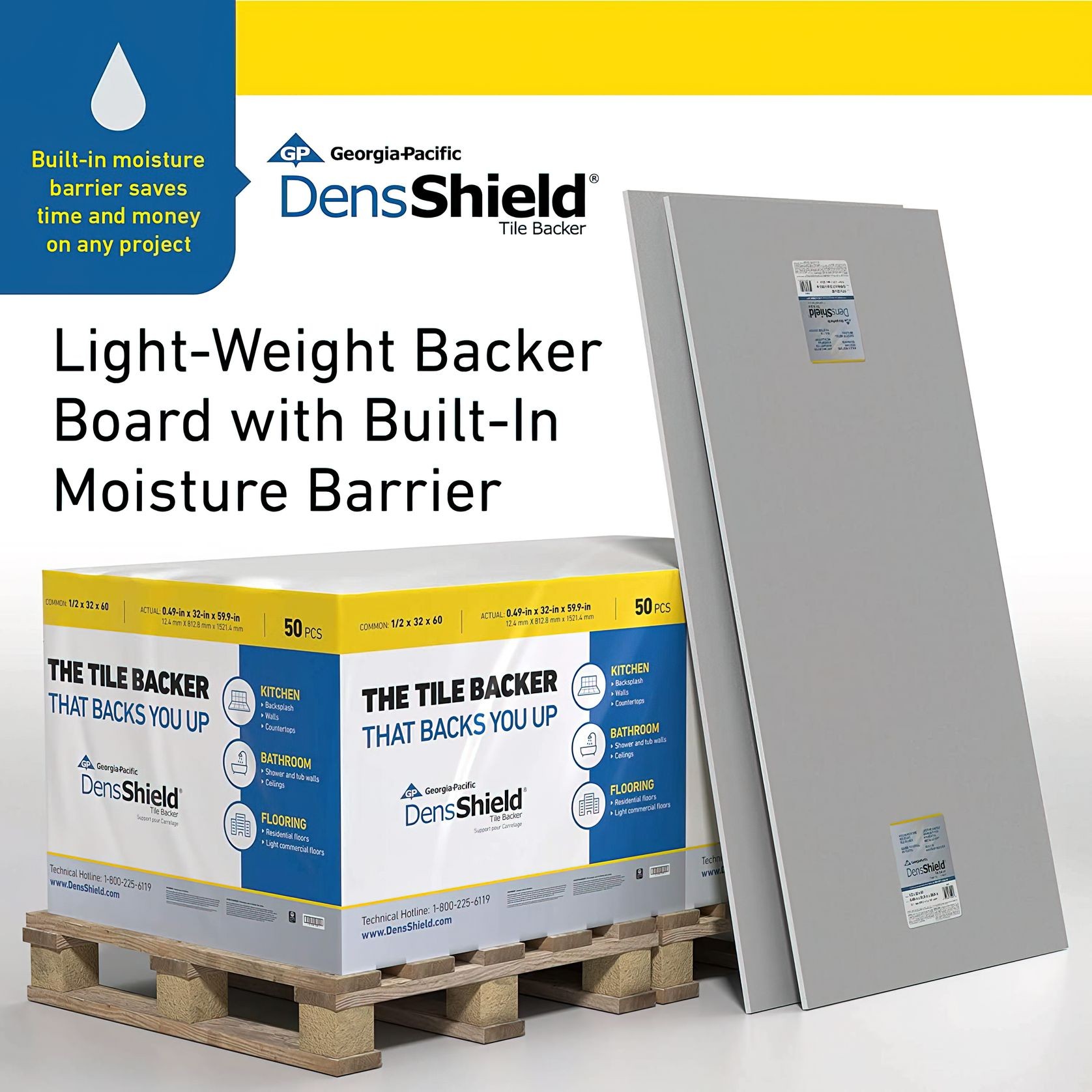 DensShield® Tile Backer gallery detail image