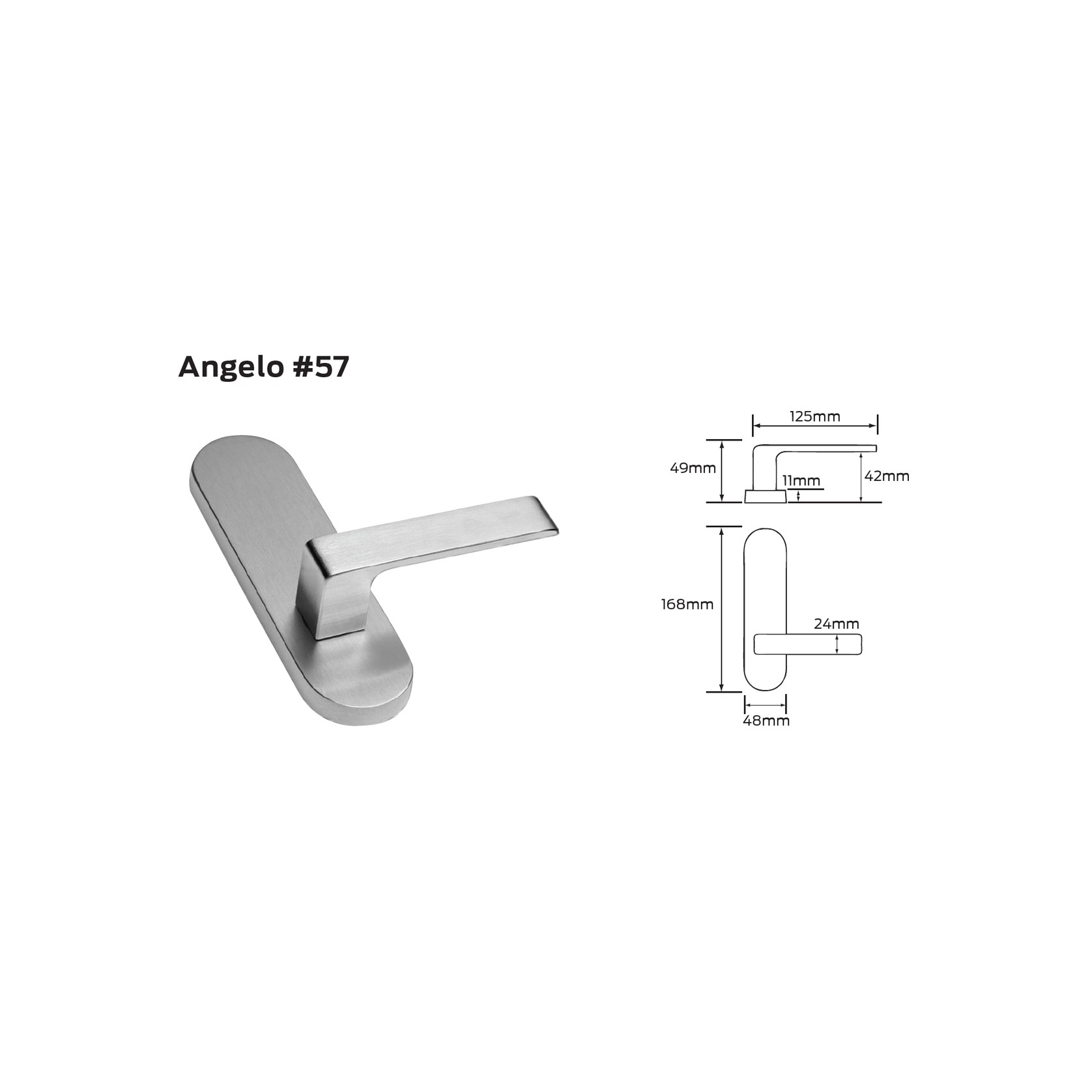 Legge 500 Series Angelo (57) Door Furniture gallery detail image