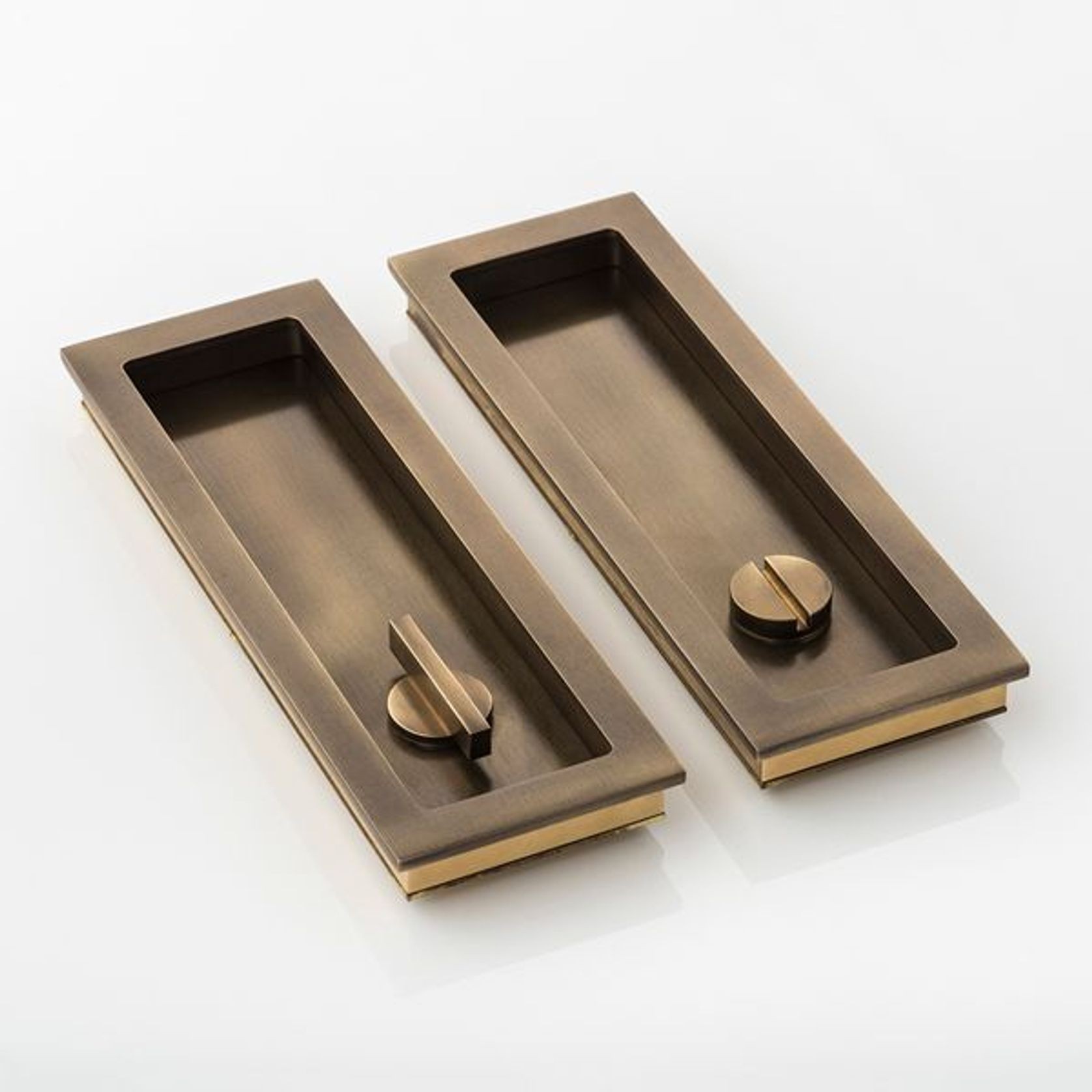 Joseph Giles Rectangular Recessed Privacy Pull gallery detail image