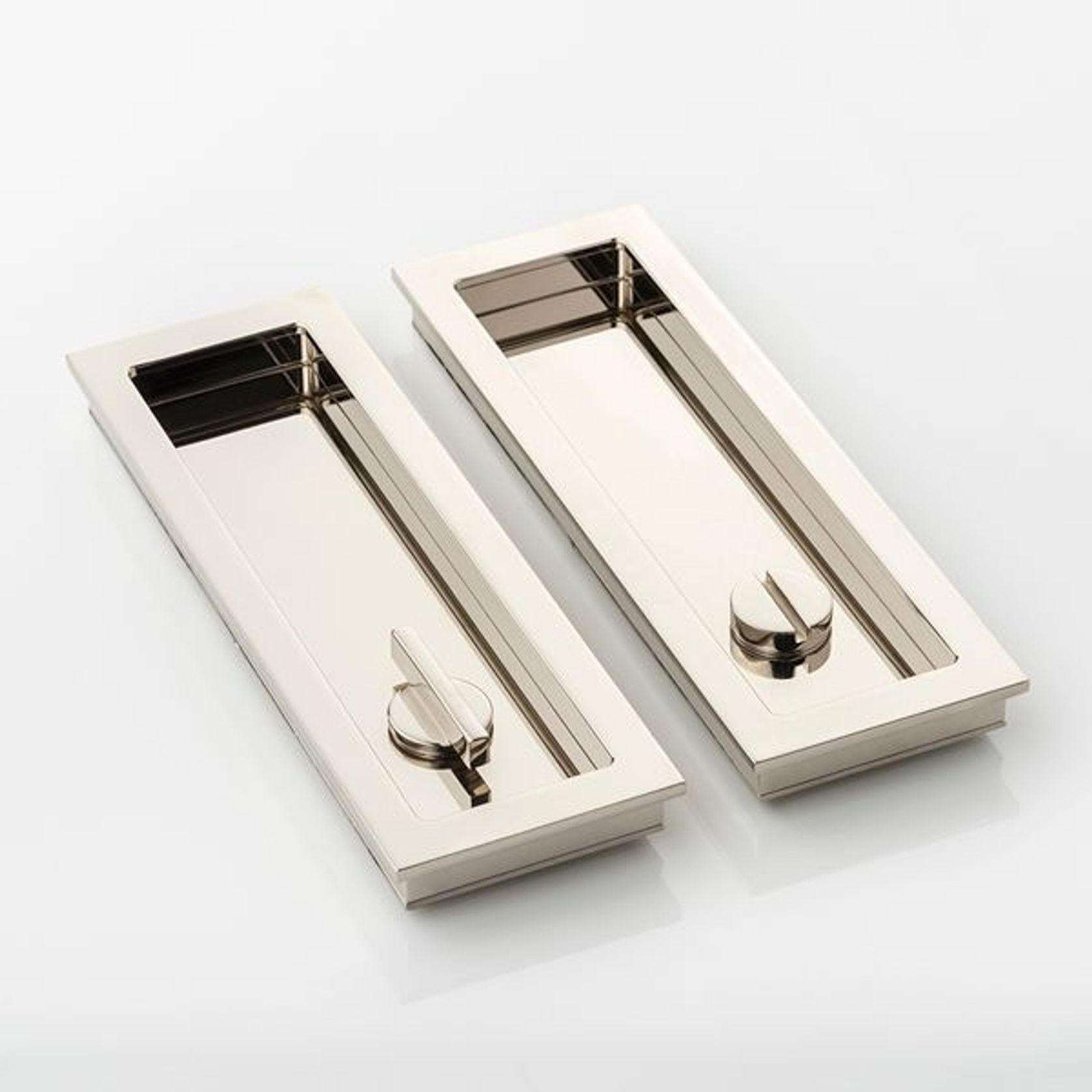 Joseph Giles Rectangular Recessed Privacy Pull gallery detail image