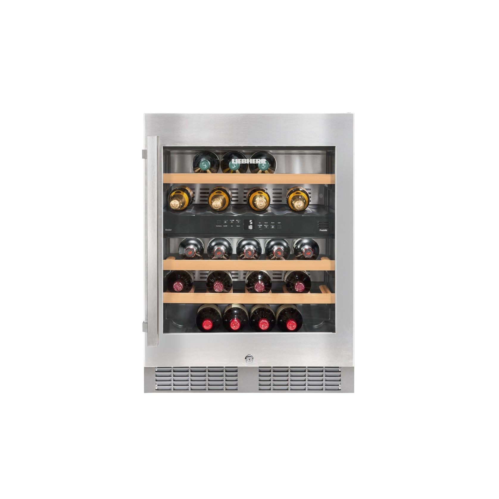 UWTes 1672 Vinidor | Dual Zone Underbench Wine Cabinet gallery detail image