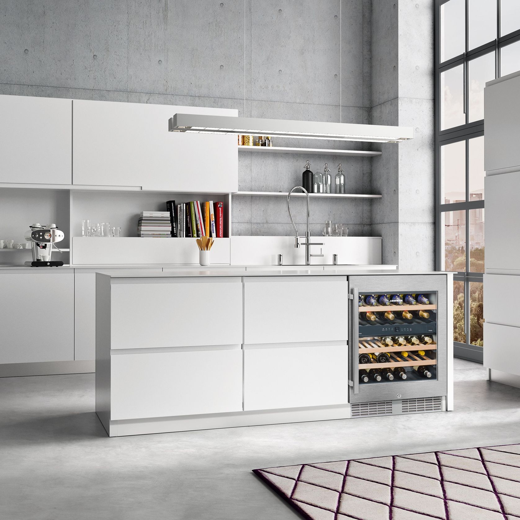UWTes 1672 Vinidor | Dual Zone Underbench Wine Cabinet gallery detail image
