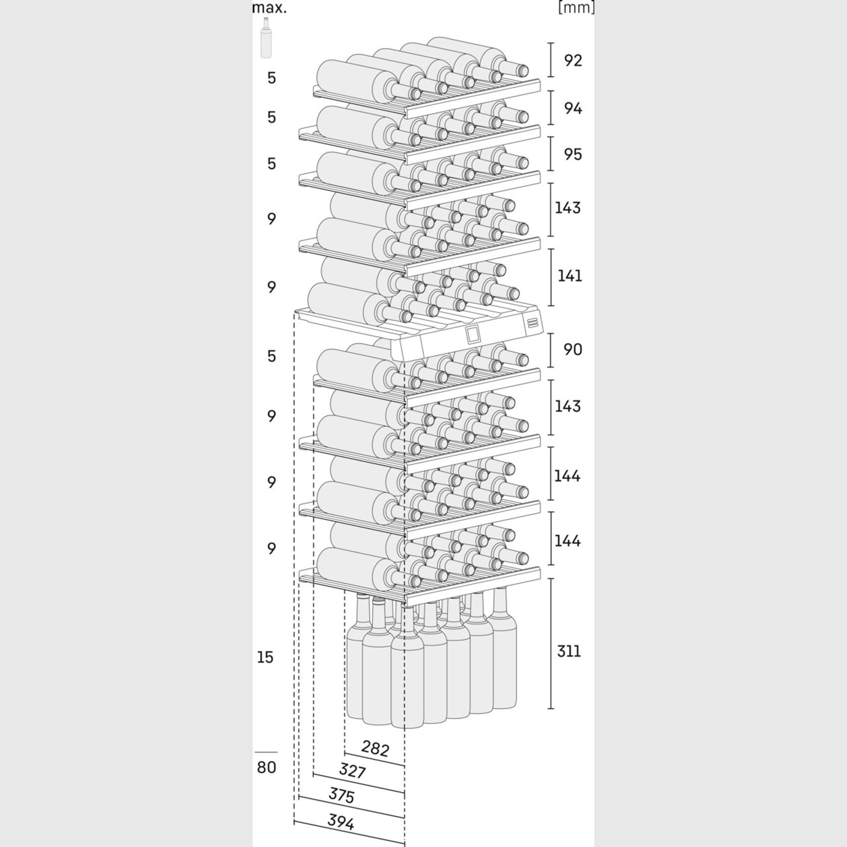 EWTdf 3553 Vinidor | Dual Zone Built-in Wine Cellar gallery detail image