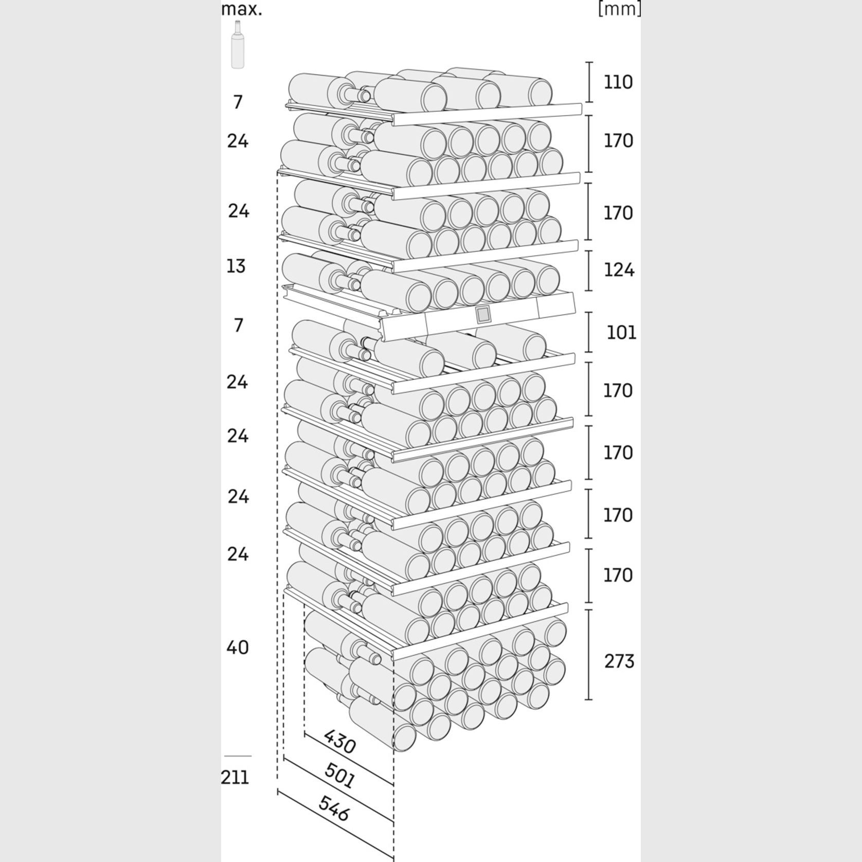 WTes 5972 Vinidor | Dual Zone Freestanding Wine Cellar gallery detail image