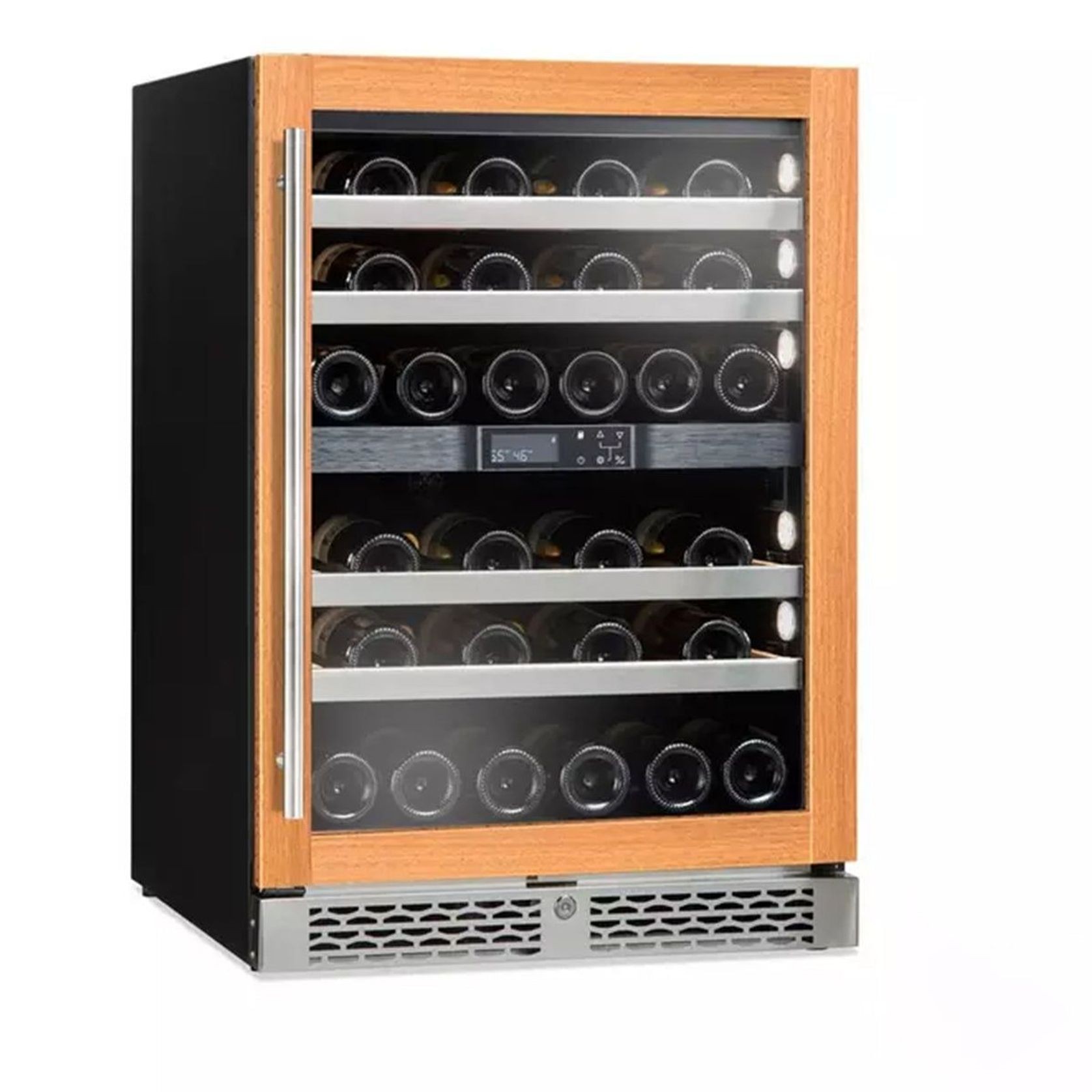 Grand Cru 46 Bottle Panel Ready Dual Zone Wine Fridge. gallery detail image