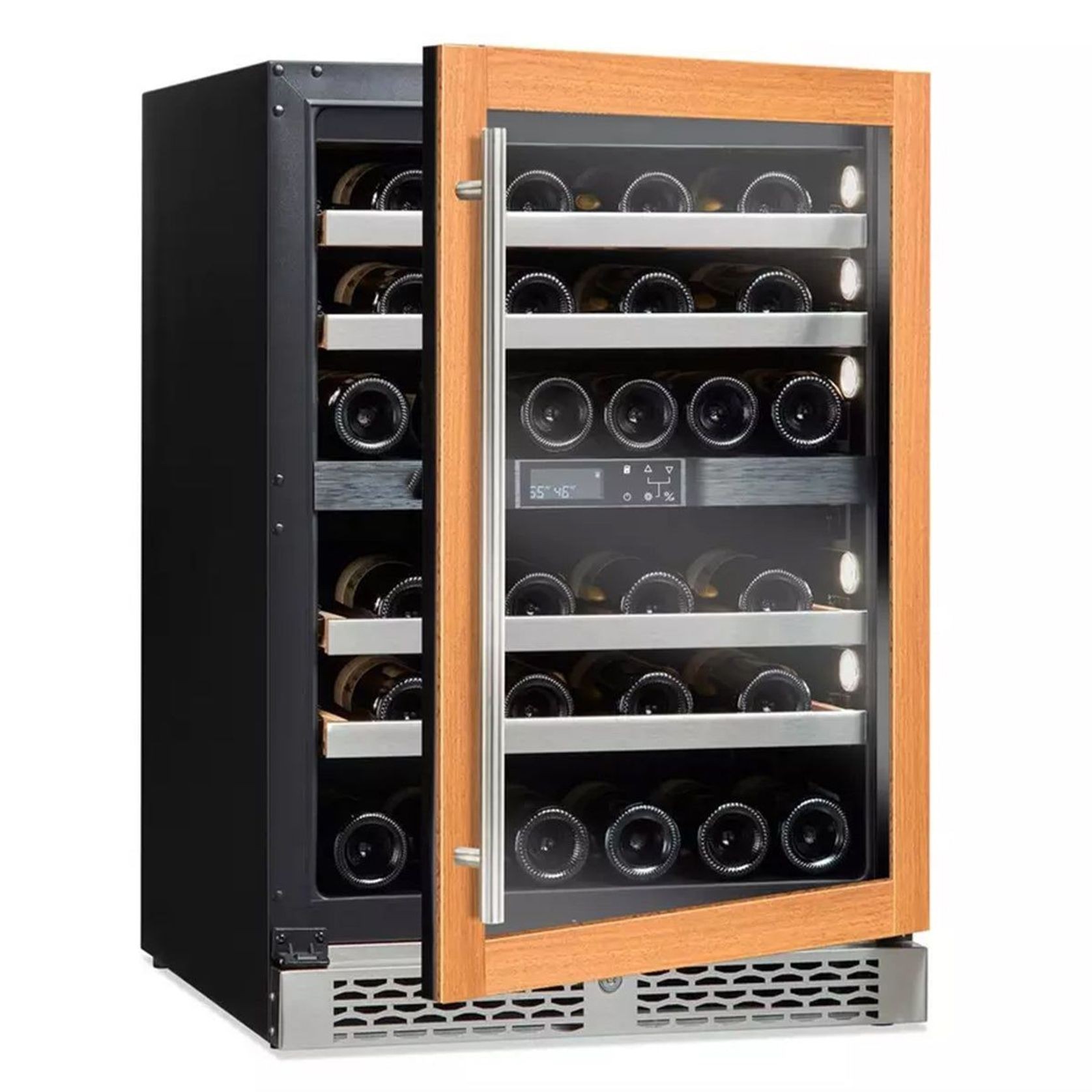 Grand Cru 46 Bottle Panel Ready Dual Zone Wine Fridge. gallery detail image